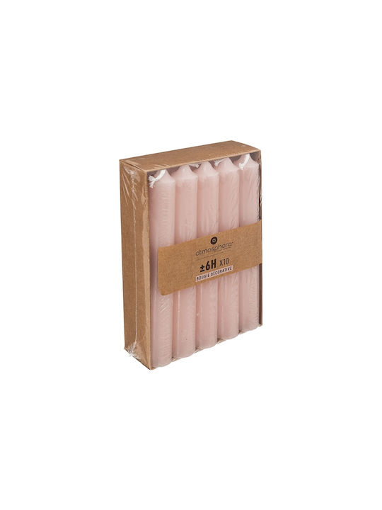 Atmosphera Aromatic Pink Candle 50gr 10 Pieces