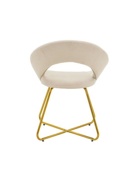 Valentina Stühle Speisesaal Beige 1Stück 65x60x82cm