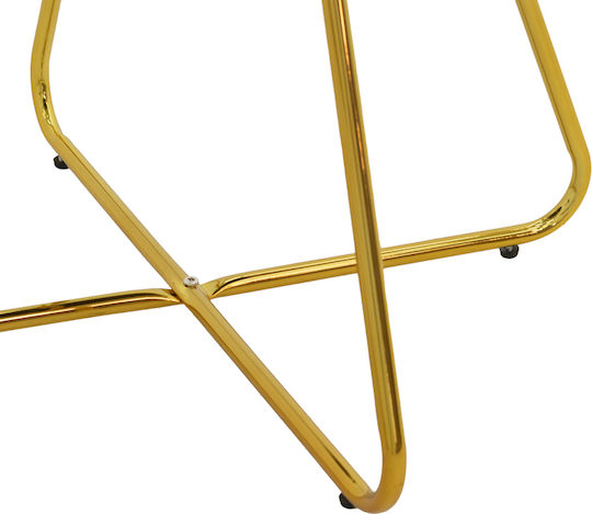 Valentina Καρέκλα Τραπεζαρίας Βελούδινη Μπεζ 65x60x82εκ.