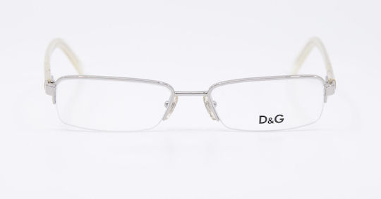 Dolce & Gabbana Ανδρικός Μεταλλικός Σκελετός Γυαλιών Ασημί DG5056 05/50
