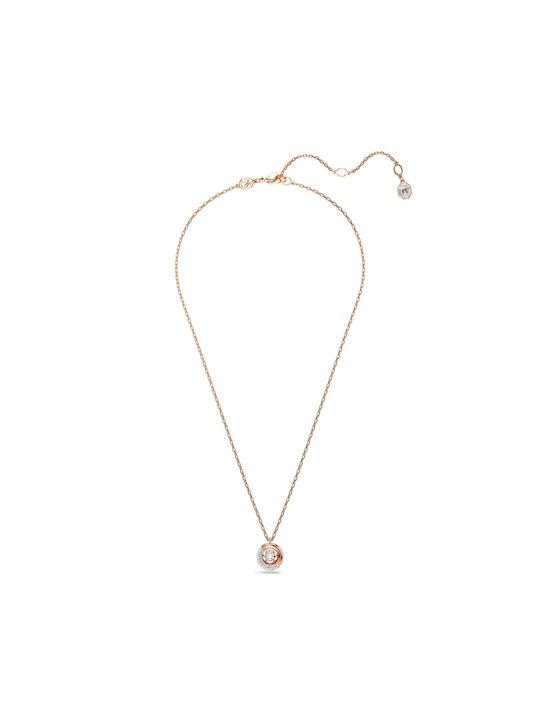 Swarovski Dextera Necklace with Pink Gold Plating