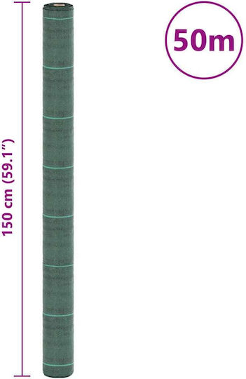 vidaXL 4005258 Ύφασμα Εδαφοκάλυψης 1.5x50m Πράσινο