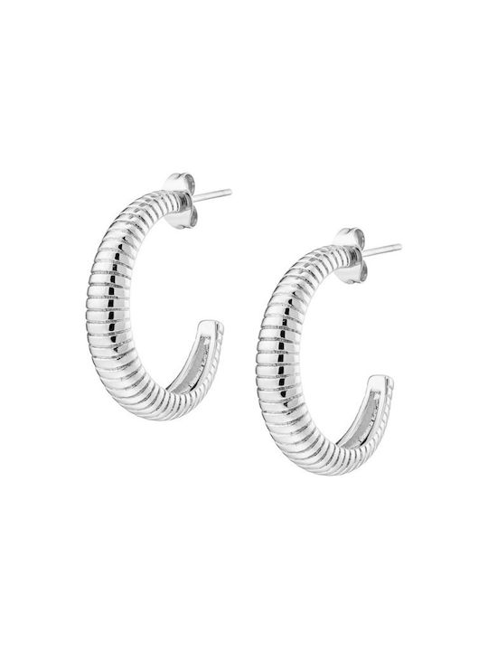 Artcollection Earrings Hoops made of Steel Gold Plated