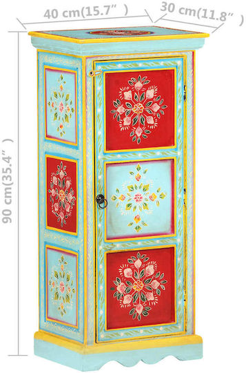 Sideboard Wooden Massif Wood 40x30x90cm