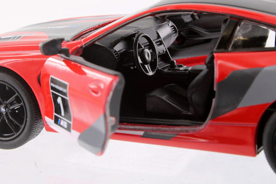 Kinsmart 1:38 Метален Състезателен Bmw M8 Competition Coupe Livery Edition Червен Отварящи Се Врати Kt5425rc
