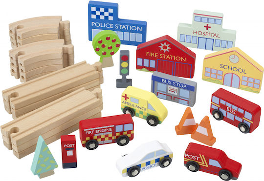 Orange Tree Toys Circuit With Utility Vehicles Πίστα για 3+ Ετών