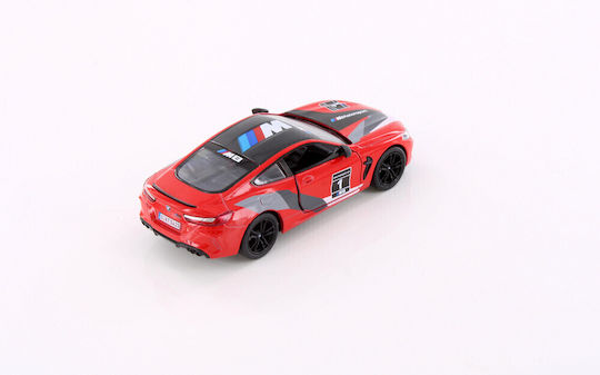 Kinsmart 1:38 Метален Състезателен Bmw M8 Competition Coupe Livery Edition Червен Отварящи Се Врати Kt5425rc
