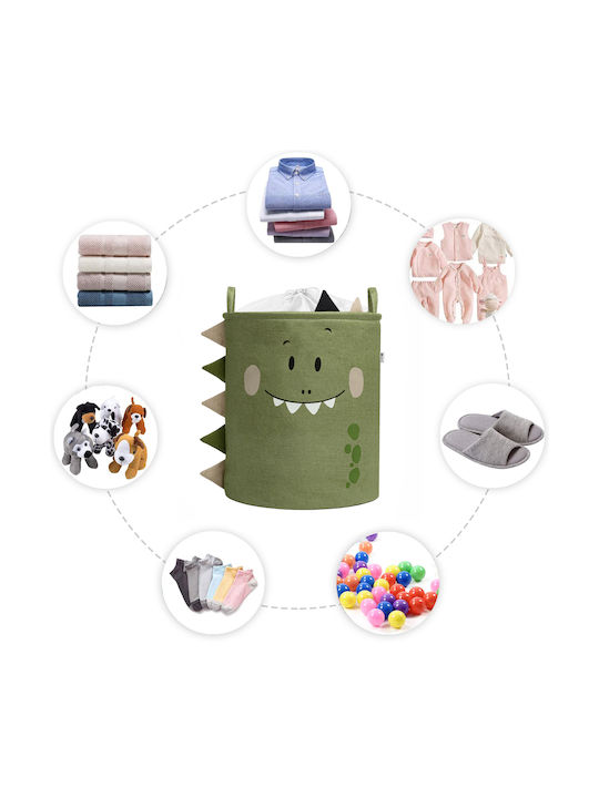 Sipo Children's Storage Basket made of Fabric Green 40x40x50cm 1pcs