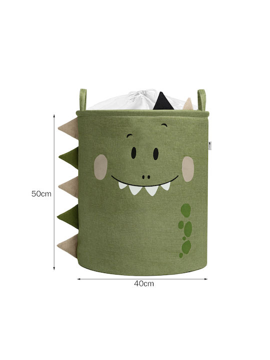 Sipo Children's Storage Basket made of Fabric Green 40x40x50cm 1pcs