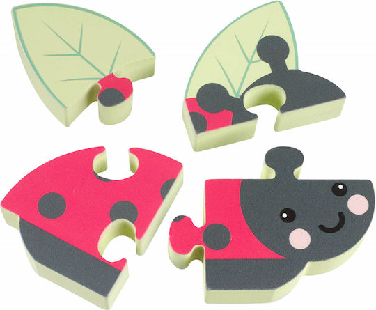 Дървено Детски Пъзел с Шипове Ladybug 3d 4бр Orange Tree Toys