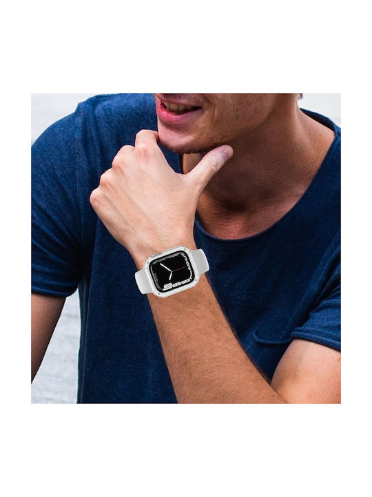 Plastic Case in White color for Apple Watch Series 6 / 5 / 4 / SE 40 mm