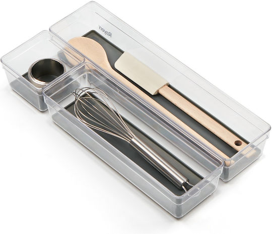 Rayen Besteckeinsatz Für Freie Zusammenstellung Kunststoff 3 Stück Transparent/Grau