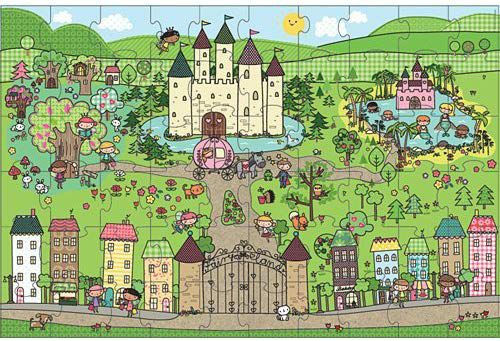 Παιδικό Puzzle Princess Land για 5+ Ετών 60pcs Melissa & Doug