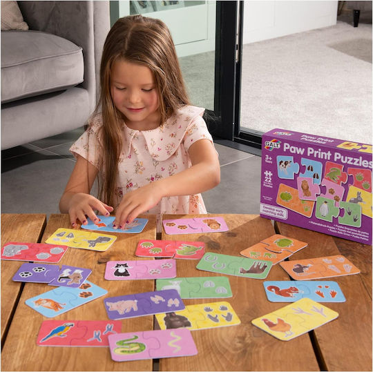 Παιδικό Puzzle Animals And Their Tracks 2pcs Galt Toys