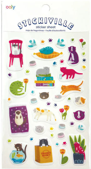Transparente Vinylaufkleber Stickiville Quirky Cats