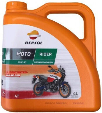 Repsol Motorcycle Oil for Four-Stroke Engines 15W-50 4lt