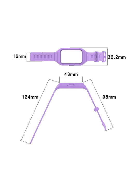 Eingebautes Armband Silikon Weiß (Galaxy Fit3)