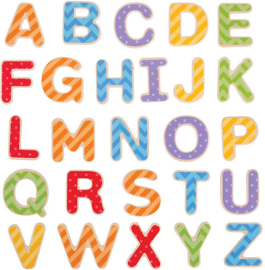 Big Jigs 49 Pieces Εκπαιδευτικό Παιχνίδι Γράμματα & Αριθμοί από Ξύλο για 3+ Ετών