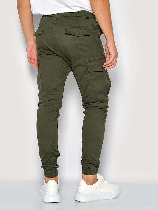 Brokers Jeans Herrenhose Cargo in Lockerer Passform Dark oil