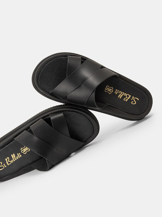 Flache Sandalen für Damen in Schwarz Farbe
