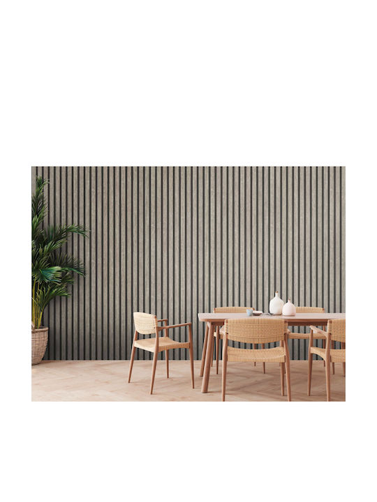 Wall Wallpaper Vinyl Gray 1000x53cm Washable