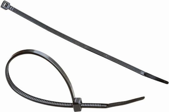 Sidirela Pack of 100pcs Black Plastic Cable Ties 300x3.6mm Ε-2520