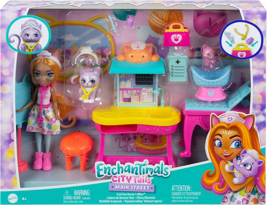 Mattel Enchant Doctor's Appointment Doll Doctor Visit Box with a Doll for 4+ years old+ Years