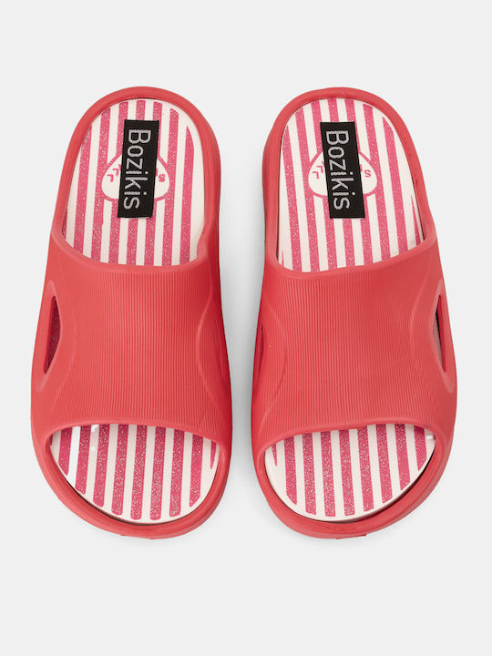 Bozikis Frauen Flip Flops in Rot Farbe