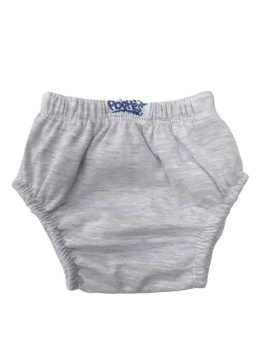 Poopes Kids' Brief Bat Grey