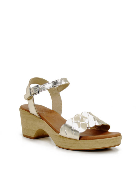 Oh My Sandals Damen Sandalen in Gold Farbe