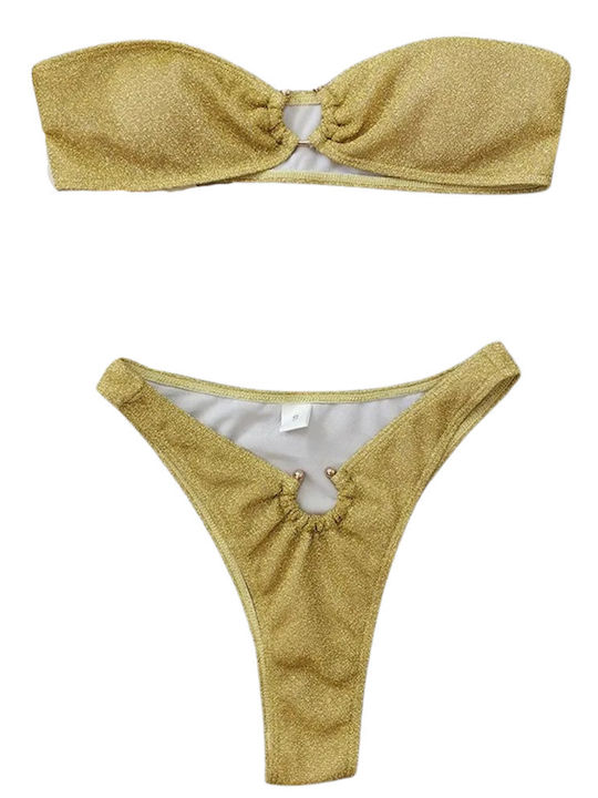 Bikini-Set Gold Shimmer