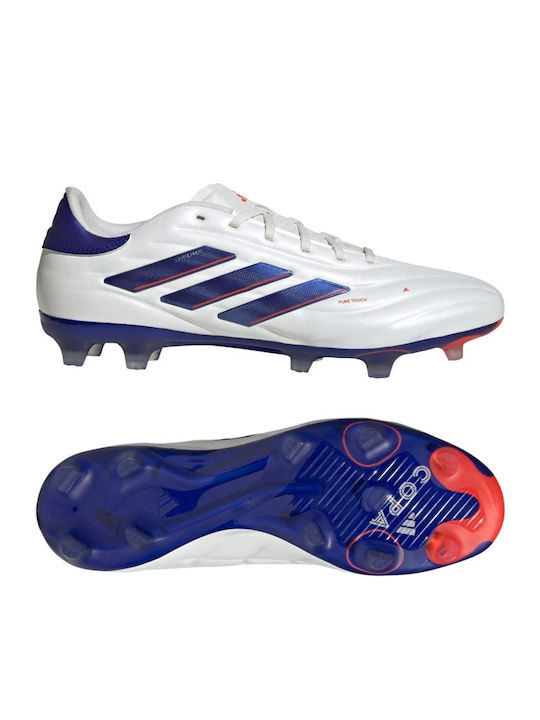 adidas Copa Pure.2 Pro Ποδοσφαιρικά Παπούτσια με Τάπες FG Λευκά