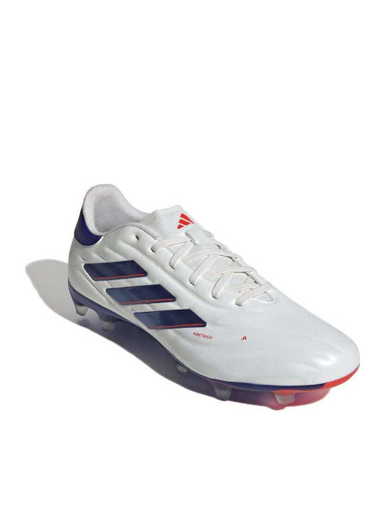 adidas Copa Pure.2 Pro Ποδοσφαιρικά Παπούτσια με Τάπες FG Λευκά
