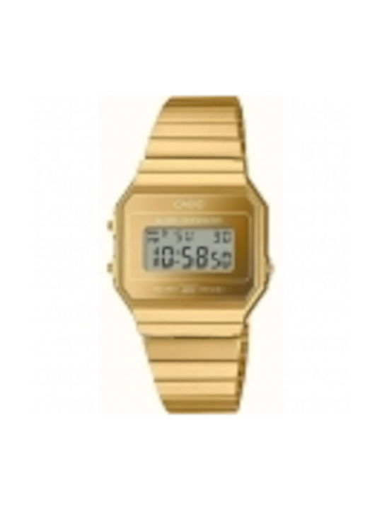 Casio Uhr Batterie mit Gold Metallarmband