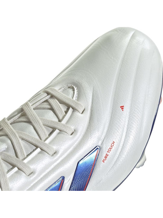 adidas Copa Pure.2 Pro Ποδοσφαιρικά Παπούτσια με Τάπες FG Λευκά