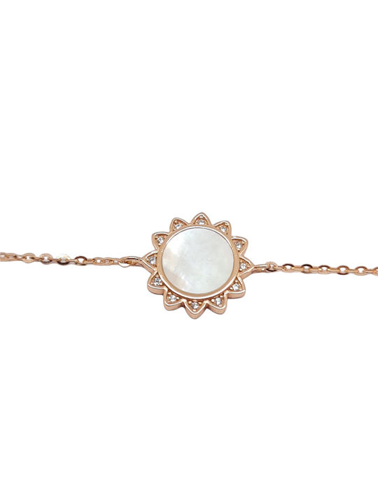 Silver bracelet in gold plated (pink) silver 925º (code FC004768)