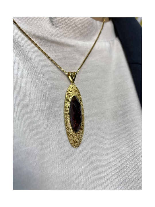 Gold plated silver lilalo necklace 925º.