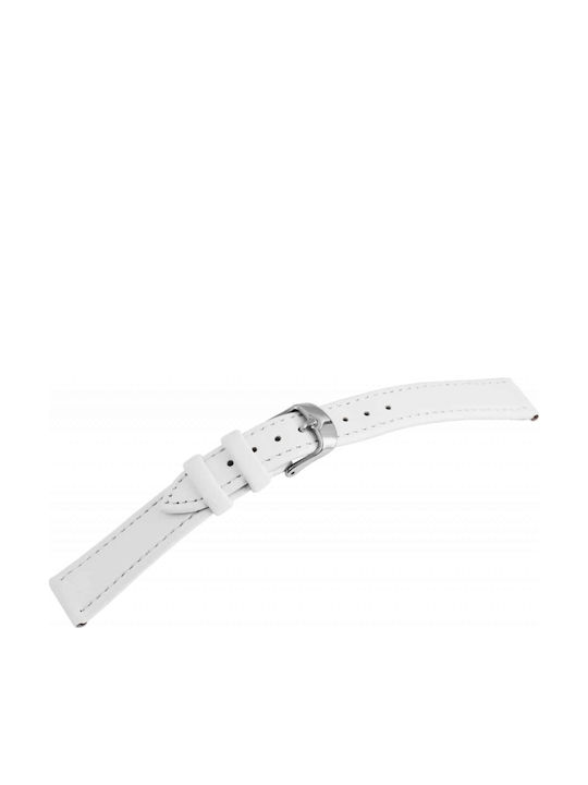 New Era Δερμάτινο Λουράκι Λευκό 22mm