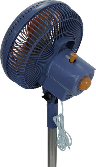 Uncle George Ανεμιστήρας Ορθοστάτης 25W Διαμέτρου 23cm Μπλε