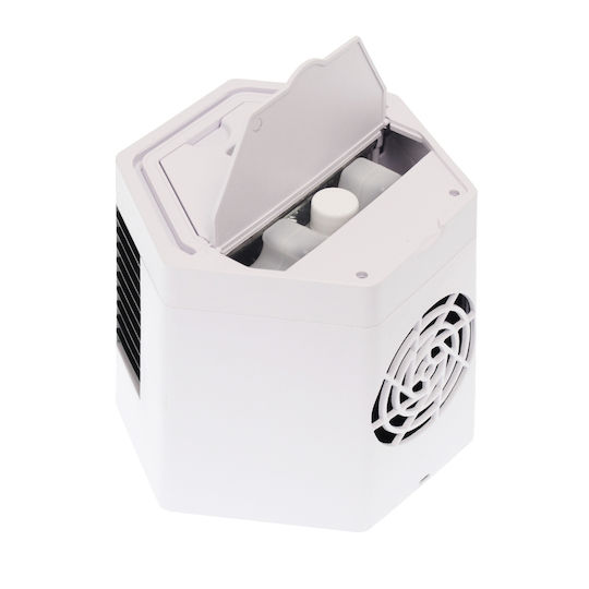 Portable Mini Air Cooler Humidifier USB 2 Functions White Q-c030 Andowl