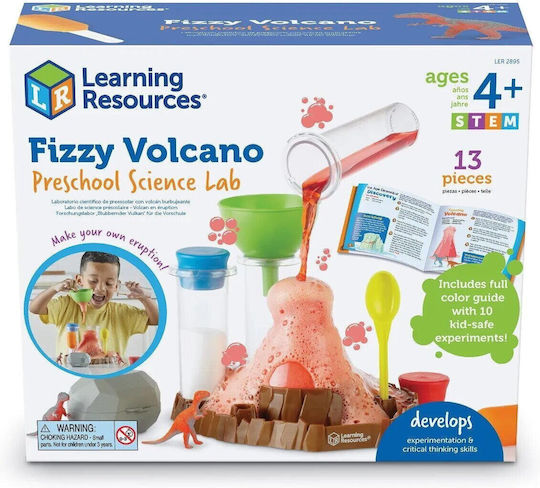 Learning Resources Volcano Eruption STEM Εκπαιδευτικό Παιχνίδι Πειράματα για 4+ Ετών