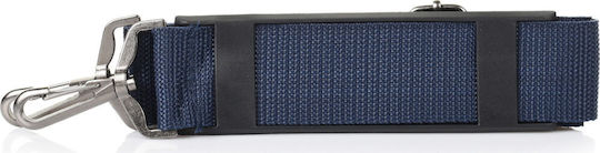 Diplomat Reisetasche 45Es Blau mit Rädern Stoff L55xB30xH31cm