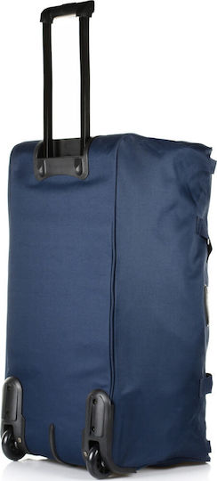 Diplomat Reisetasche 45Es Blau mit Rädern Stoff L55xB30xH31cm