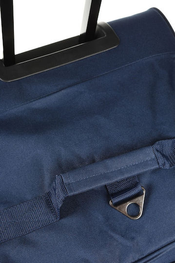 Diplomat Reisetasche 45Es Blau mit Rädern Stoff L55xB30xH31cm