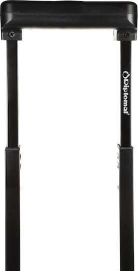 Diplomat Reisetasche 51Es Schwarz mit Rädern Stoff L55xB30xH31cm