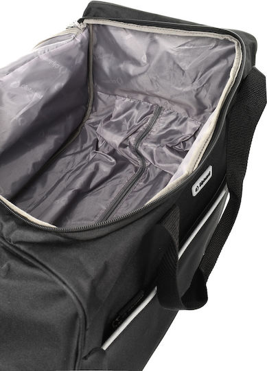Diplomat Reisetasche 51Es Schwarz mit Rädern Stoff L55xB30xH31cm