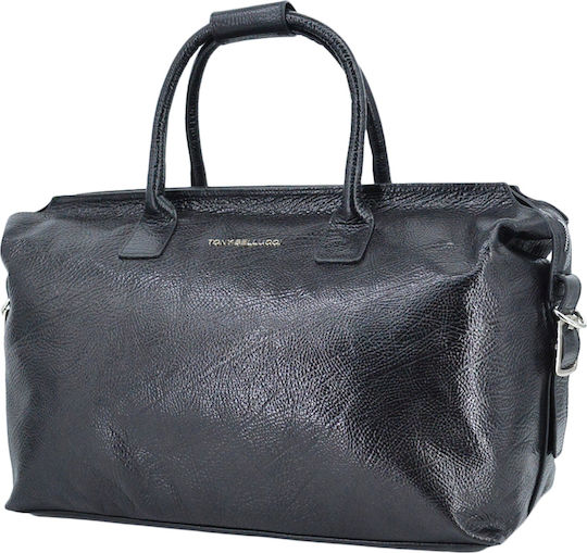 Dermatina 100 Sack Voyage Black made of Leather L50xW22xH22cm