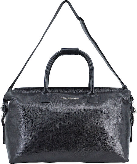 Dermatina 100 Sack Voyage Black made of Leather L50xW22xH22cm