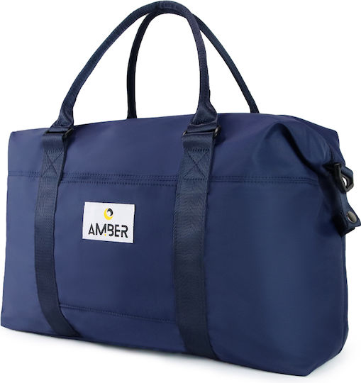 Amber Reisetasche 37Es Blau Stoff L55xB25xH27cm