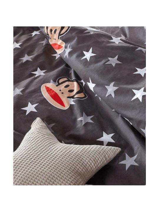 Kentia Seturi de cearșafuri Single Bumbac Paul Frank Negru 170x260cm 3buc